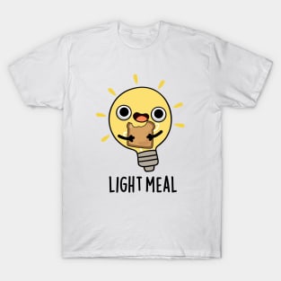 Light Meal Cute Electric Bulb Pun T-Shirt